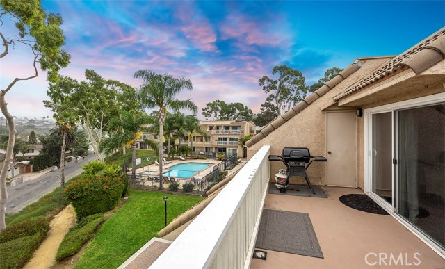 Balcony view to pool.