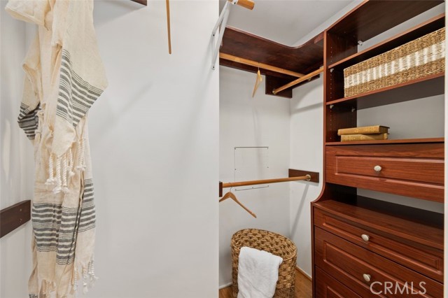Walk-in closet in primary suite
