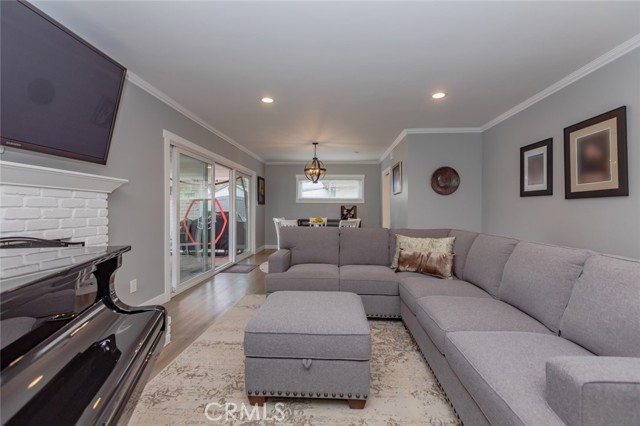 Family room toward dining area