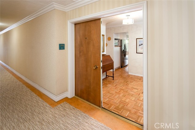 Double door entry to unit *Hallway is to be remodeled in near future