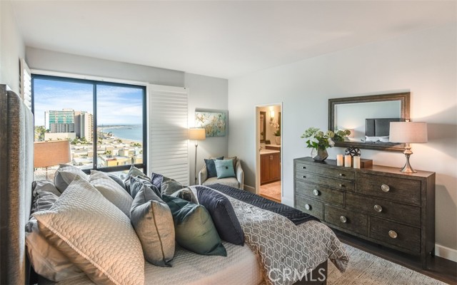 Main Bedroom with view to Orange County