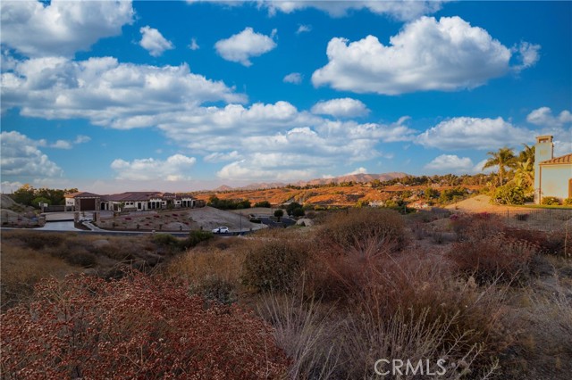 views of the lot and the newly built property accross