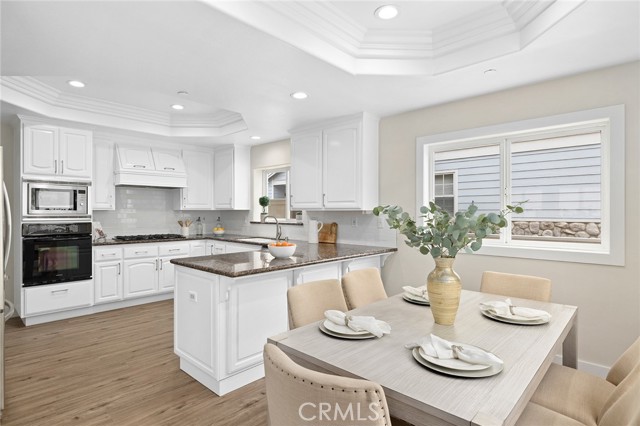 Dining room and kitchen