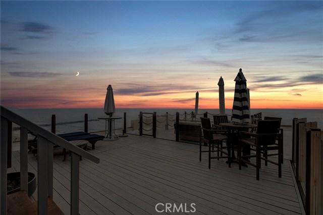 601 Esplanade B Redondo Beach, California Welcome home to one of the most exclusive homes on the Esplanade. Situated on the West side of the street RIGHT ON THE SAND, get your spectacular slice of heaven in one of a handful of homes on this side of the street. Enjoy your sweeping, panoramic and unobstructed OCEAN, Catalina, Palos Verdes, White water, Sand and Malibu views from almost every room in your home and from your MASSIVE private Roof Top deck with raised cobalt blue tile Jacuzzi, room to entertain dozens of people to sunbathe, BBQ, dine al fresco or just soak up that top of the world Ocean view! A few steps and your toes are in the sand..a few more steps, you can be at one of several hip eateries, coffee shops, gyms and stores, located on the Redondo Beach Strand, so get your bike ready! From the moment you walk inside, you're enveloped in natural sunlight from the dramatic floor to ceiling windows and Ocean breezes with Cathedral open beam ceilings and French Oak Hard wood floors. Your open kitchen boasts granite counter tops, Stainless Steel Sub Zero Fridge and incredible views while cooking! Cozy fireplaces in the living room and back Master Suite, Double Master Suites both with walk in closets and en suite bathrooms with soaking tubs, a sun room (about 200 sq ft. that is NOT included in the square footage) is perfect for indoor/outdoor eating w/great views as well! 2 car garage, Functional Elevator leading you from Garage to home and to Roof top deck as well. 2 Large Storage closets and GREAT floor plan!