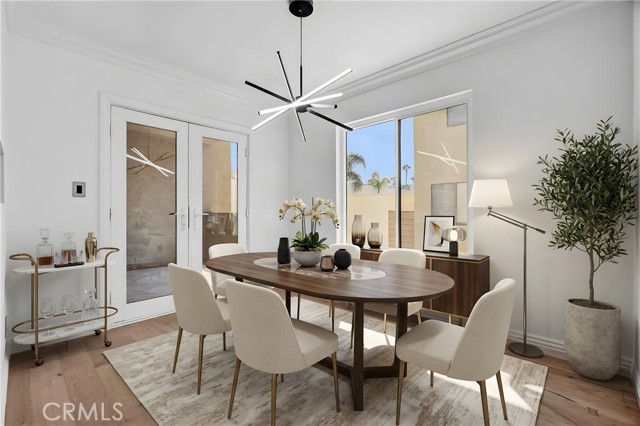 Second flex space virtually staged as a dining area. Second flex space virtually staged as a dining area.