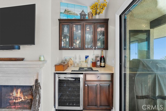 Bar in living room