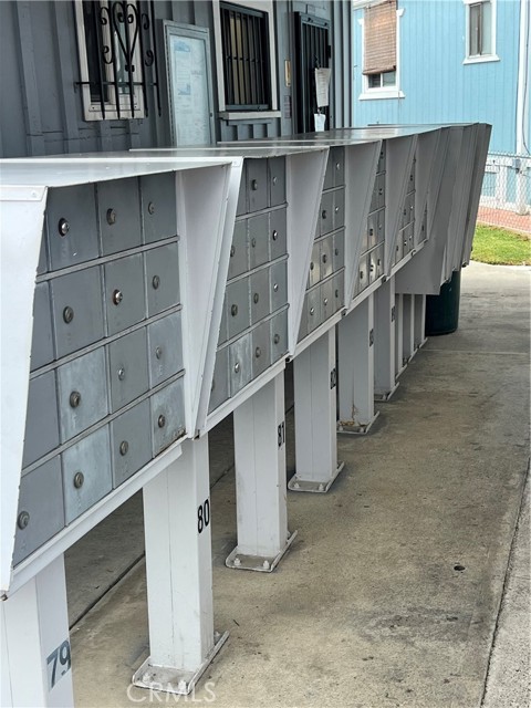 Mailboxes opposite side of office
