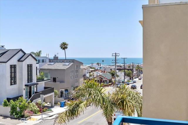 views from dining room deck of ocean and PV