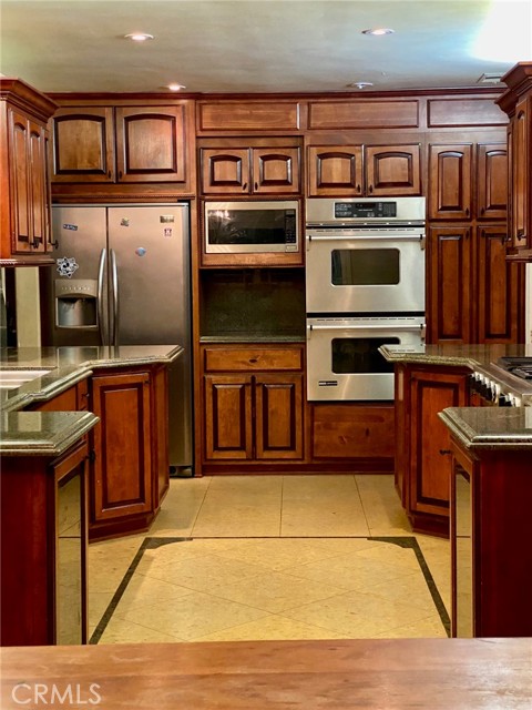 Kitchen with double ovens