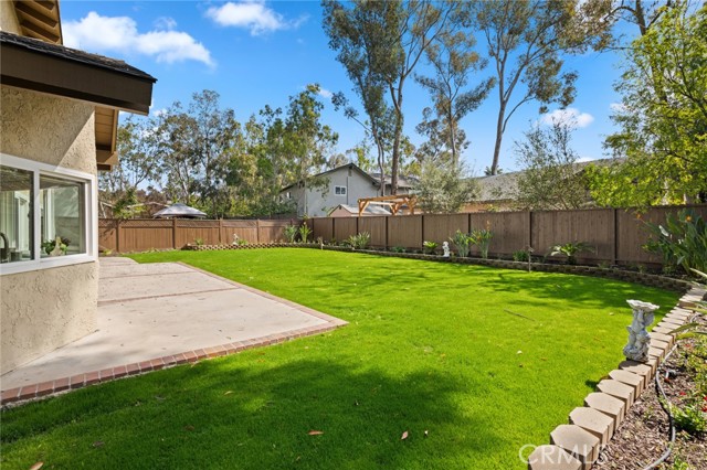 Side view of the fresh new sod and yard.