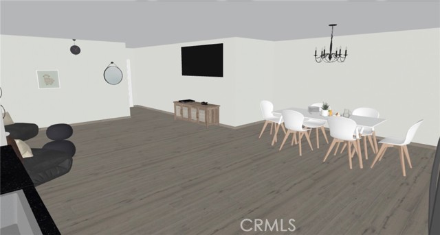 3D Virtual View Of Kitchen and Dining