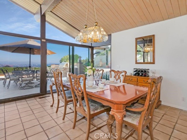 Dining Area Looking Out to View