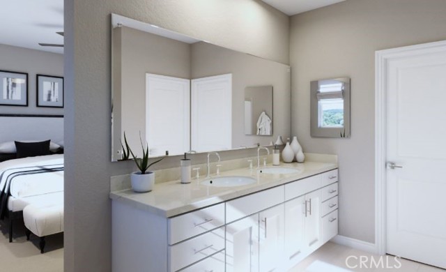 * REPRESENTATIVE PHOTO. The owner’s suite bathroom features dual sinks, extra cabinet space and plenty of natural light!