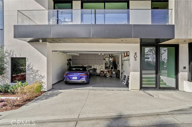 Interior of 2-car garage with built-in storage & direct access to the home.