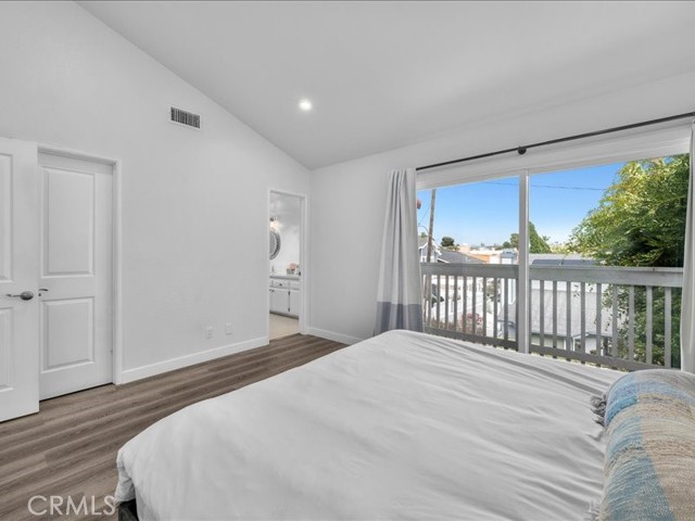 Primary Bedroom with balcony