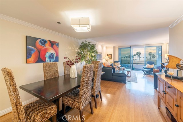 Dining room, living room with Ocean and sunset views