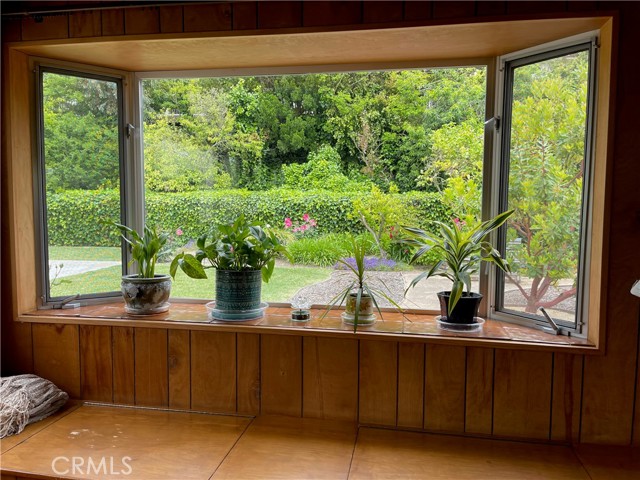 Large picture window for enjoying the back yard