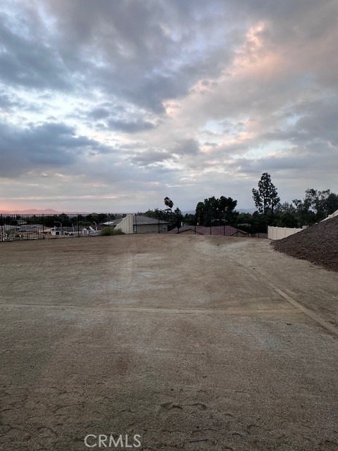 Rear view in backyard