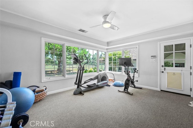 Exercise room located off the Master