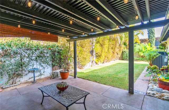 Relax under the covered patio