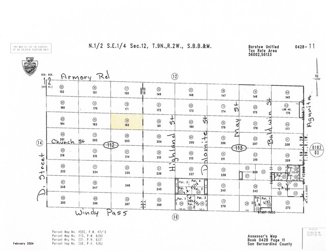 19 D Street, Barstow, California 92311, ,Land,For Sale,19 D Street,CRHD23036120