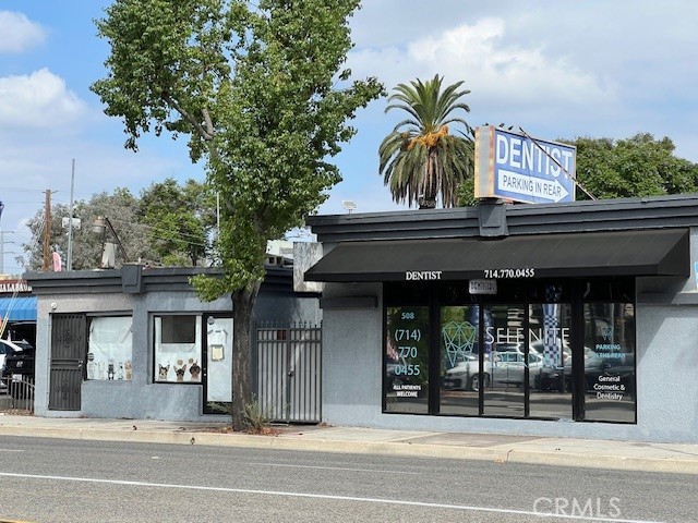 Must see!!  General-purpose use commercial property located minutes to Downtown Fullerton with high traffic volume and great visibility from the street. Many updates were done at this property. Plenty of parking, on the street and in rear; both inside and outside of a remote control access gate. The property consists of 3 separate units: #504 is ready for office / retail use; #506 can be used as a storage area or convert it to a break room; #508 is currently renting out and is used as a dental office. Don’t miss this opportunity to own.