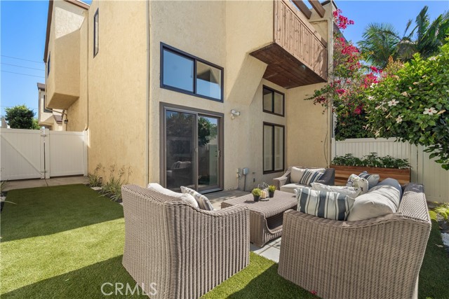 Private backyard with personal side gate entrance