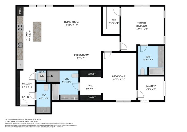 Detail Gallery Image 35 of 36 For 39 S Los Robles #3019,  Pasadena,  CA 91101 - 2 Beds | 2/1 Baths