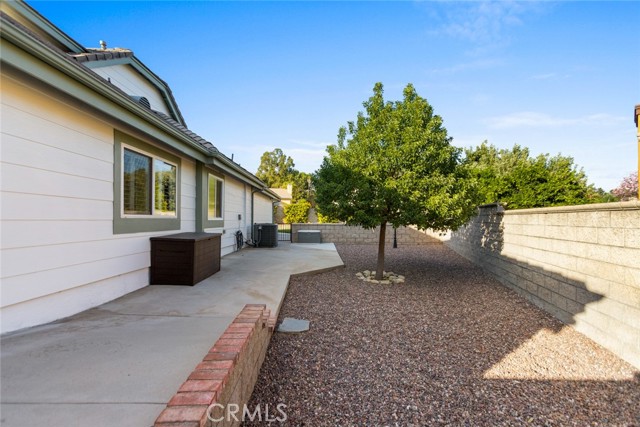 This view of of the low maintenance east side yard looking north, makes for the perfect dog run when you want to keep Fido away from your guests.