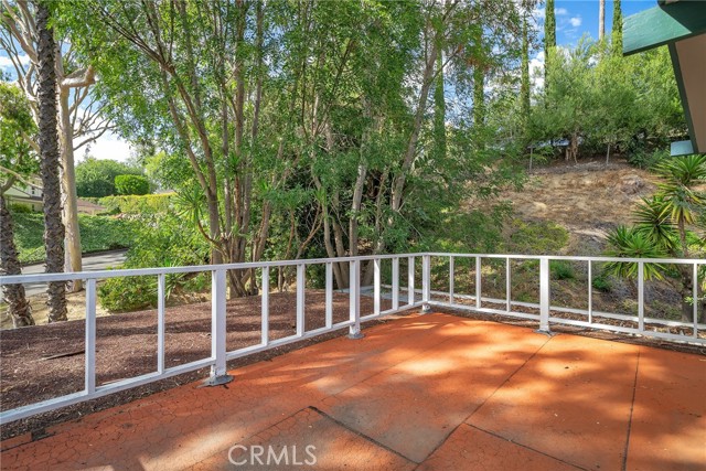 Serene deck off upstairs master suite.