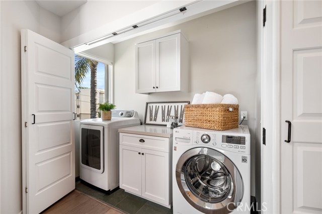 Laundry area on same floor as 3 bedrooms.