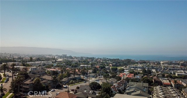 Drone shot showing the proximity to the ocean.