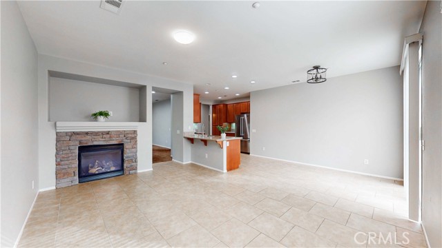 Family Room with Warm Fireplace