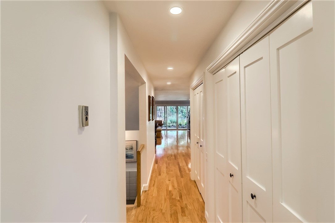 The Lower Level Hallway Leads to the the Huge Rear Family Room.