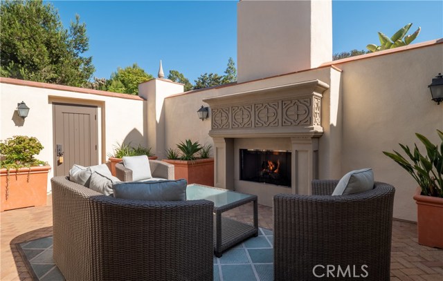 This private outdoor courtyard is perfect for entertaining or relaxing