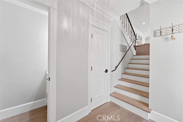 Stairs from lower garage, front door, powder room Stairs from lower garage, front door, powder room