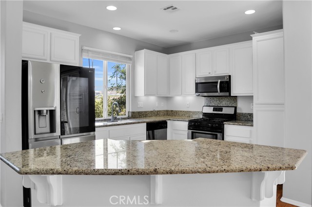 Granite kitchen island