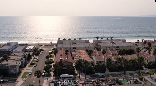 Just over 1 block to the beach-photo taken from above home.