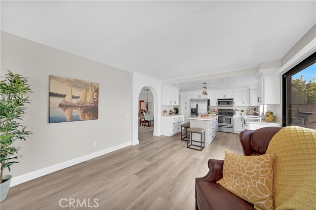 Family Room is Open to Completely Remodeled Kitchen