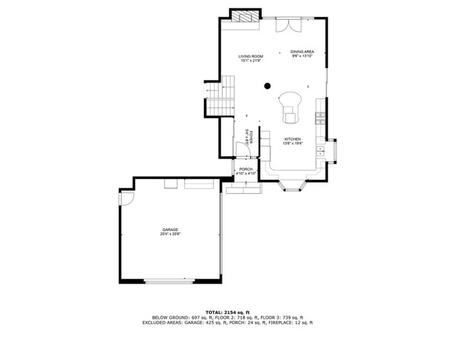 Main level floorplan