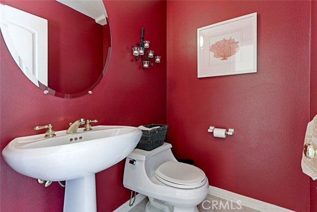 Downstairs powder room