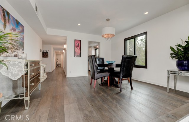 A different view of the dining area. Big enough for a large family table.