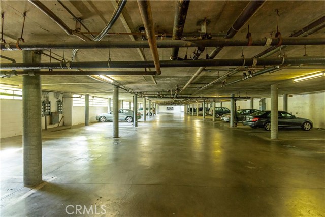 Indoor garage parking.