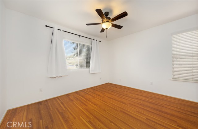 Second Bedroom with 2 Windows, Ceiling Fan, Mirrored Wardrobe Closet Doors