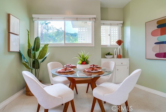 Eating area in kitchen