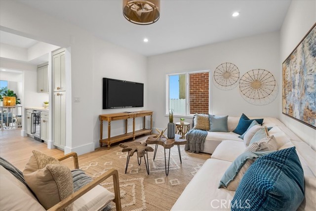 Family room off of kitchen.