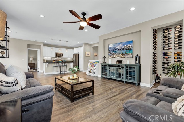 Open floor plan living room