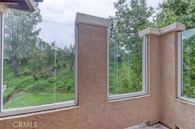 Balcony with greenbelt view off master bedroom