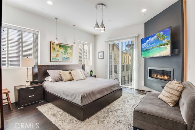 Primary Bedroom with sliding glass door.