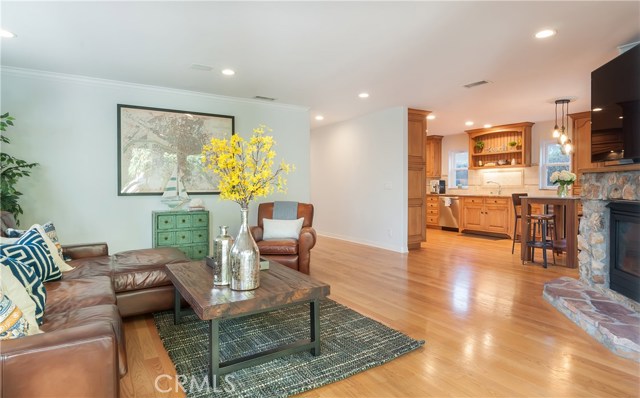 Spacious family room offers plenty of room to relax and hang out